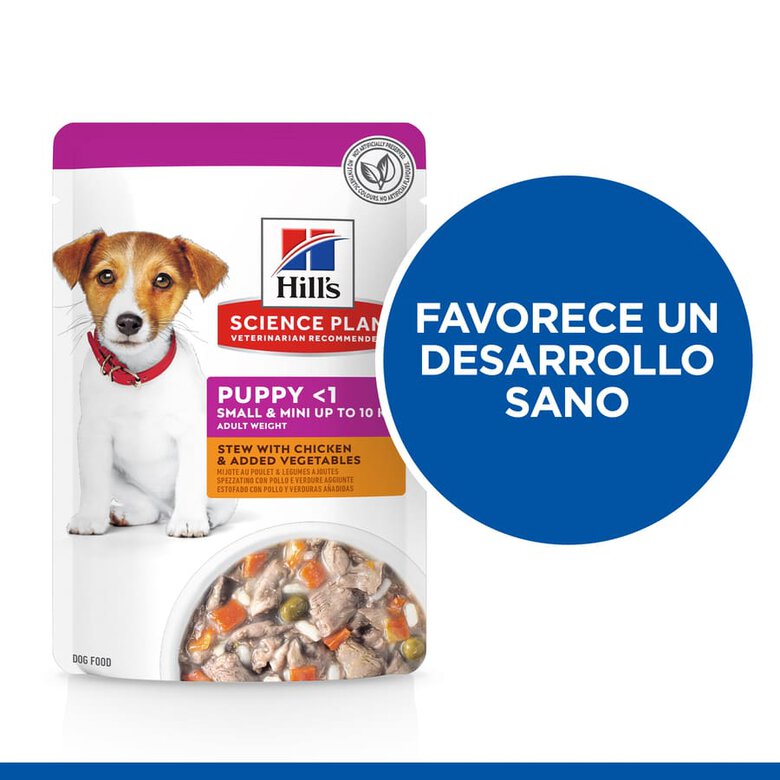 Hill’s Science Plan Puppy Small&Mini Estofado de Pollo y Vegetales sobre, , large image number null